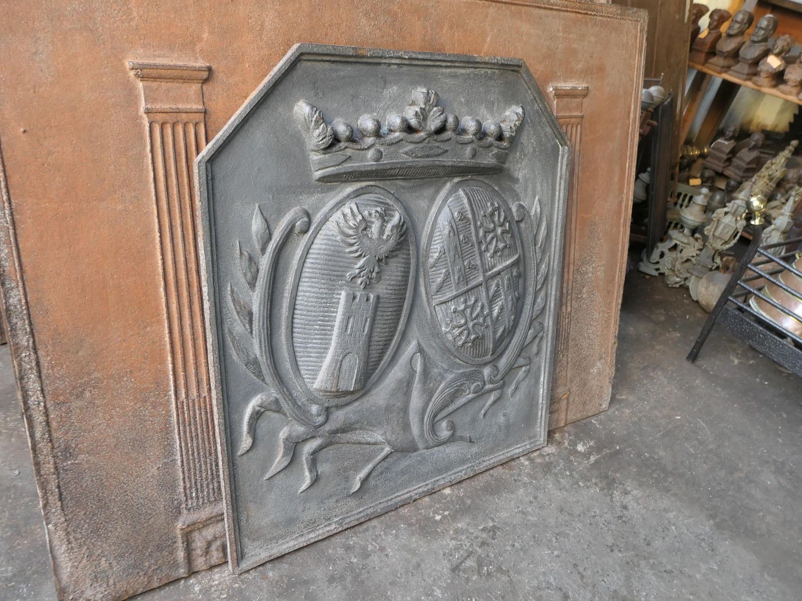 1088.0 French Louis XIV Style 'Arms Of France' Fireback / Backsplash photo