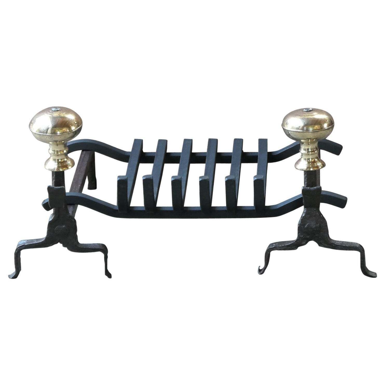 French Louis XV Period Fireplace Grate Or Fire Basket, 18th Century