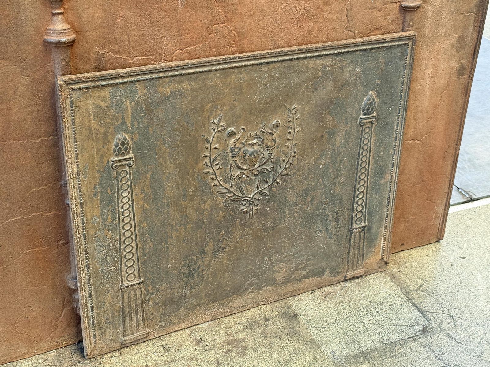 French Neoclassical Fireback / Backsplash, 18th   19th Century photo Home Fixtures