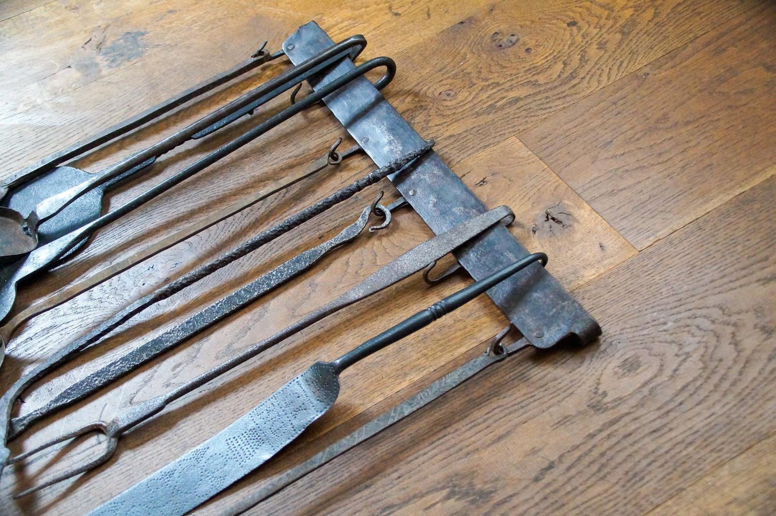 Antique Dutch Fireplace Tools Or Fire Tools, 18th/19th Century photo vintage
