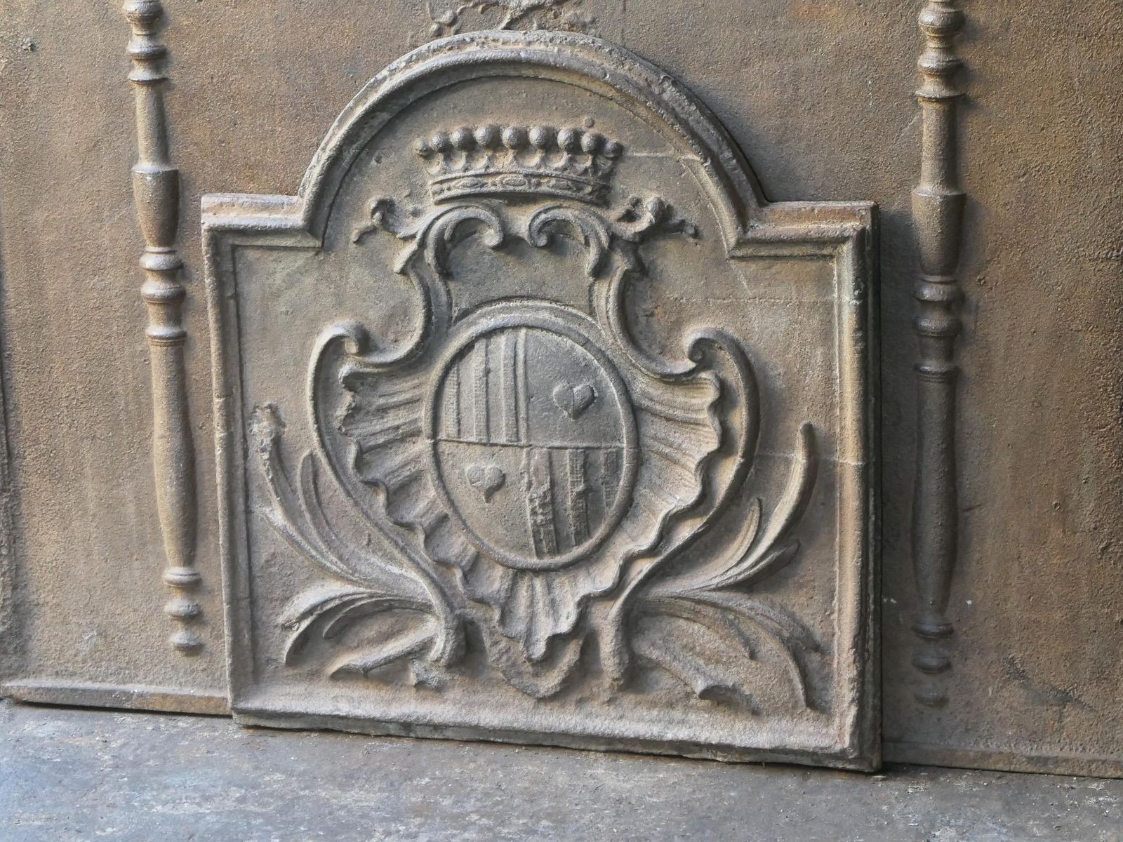Antique French Louis XV Period 'Arms Of France' Fireback / Backsplash photo 1088.0
