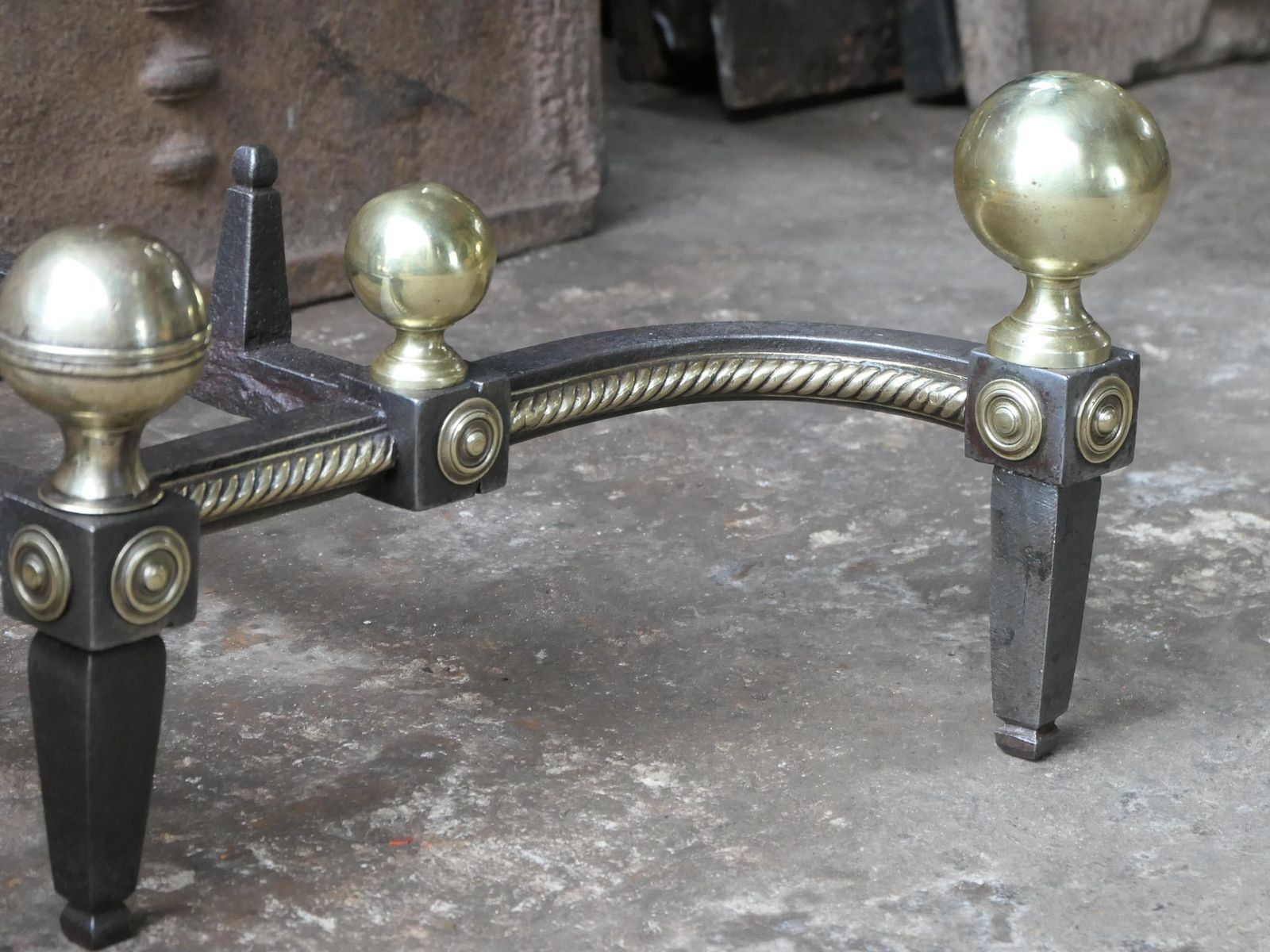 Home Fixtures 19th Century Dutch Victorian Fireplace Grate Or Fire Basket photo