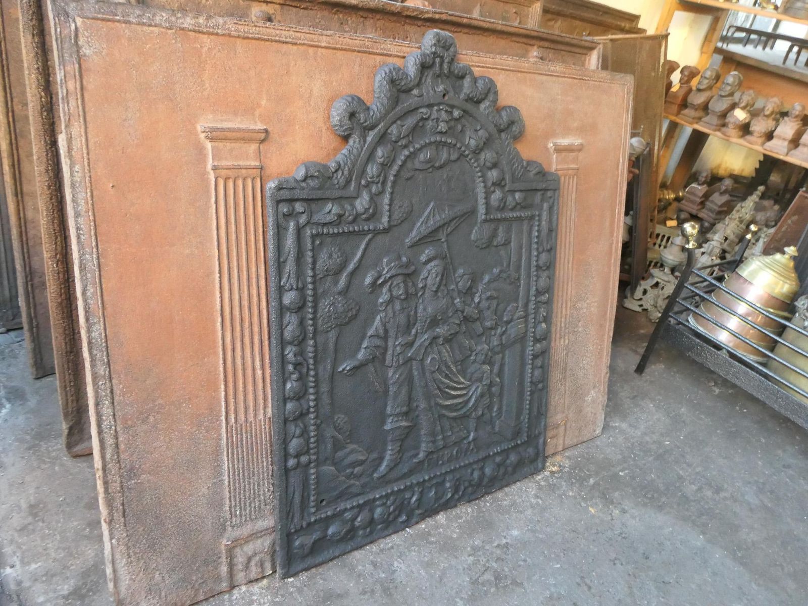 photo buy Dutch Louis XIV Style 'Europe' Fireback / Backsplash