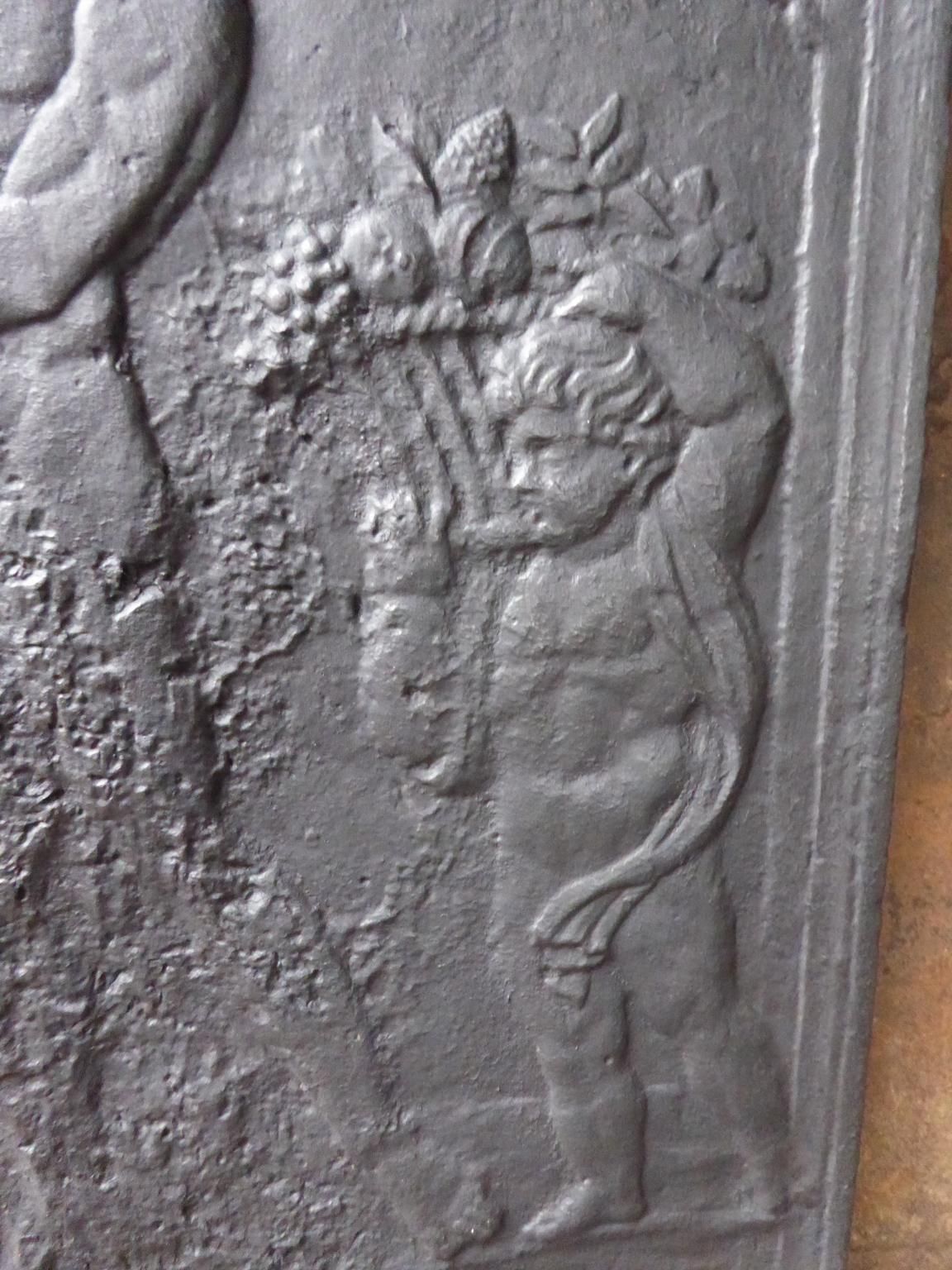 Antique French 'Pomona' Fireback / Backsplash, 19th Century photo buy