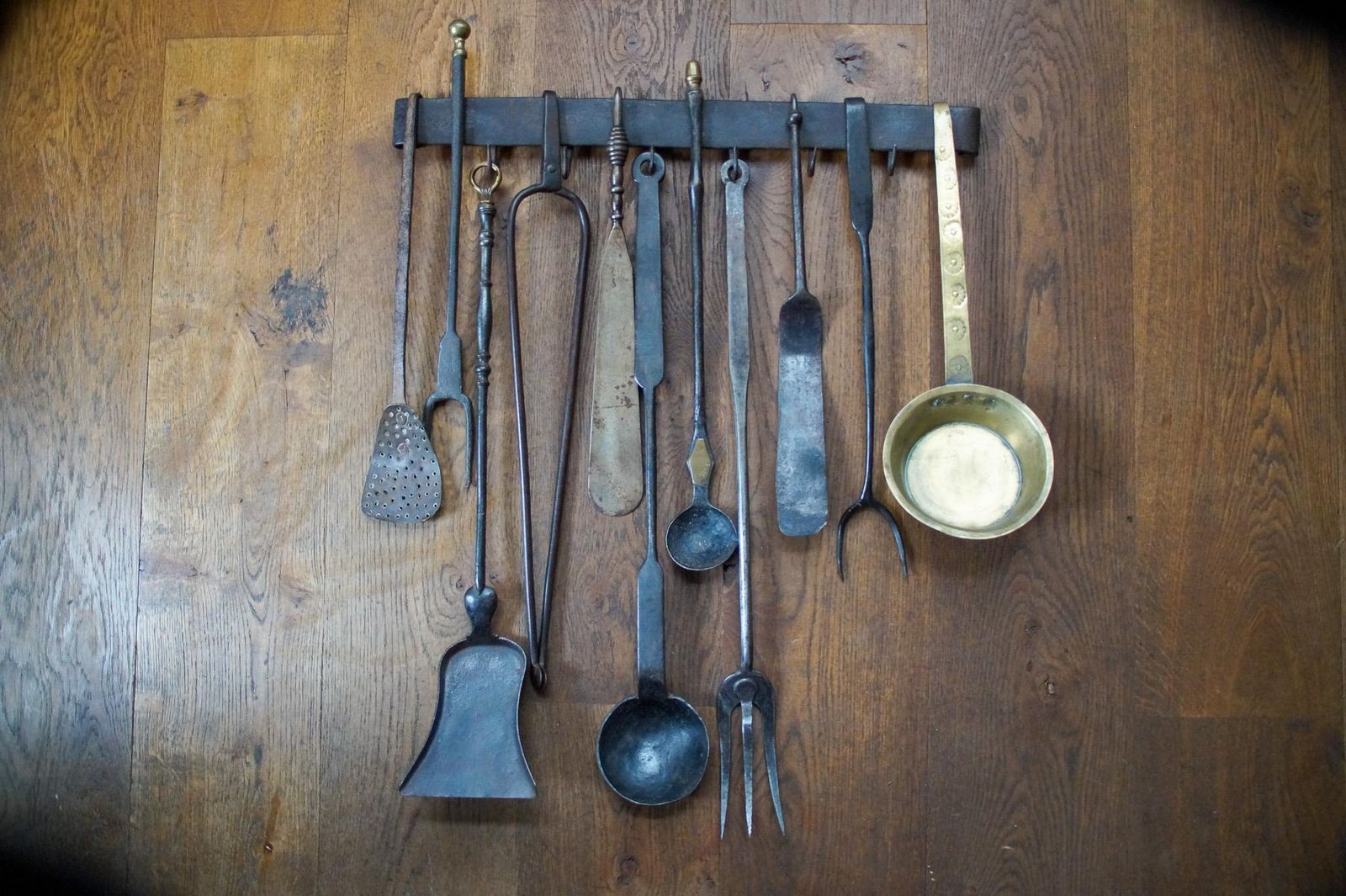 Antique Dutch Fireplace Tools Or Fire Tools, 18th/19th Century photo for sale
