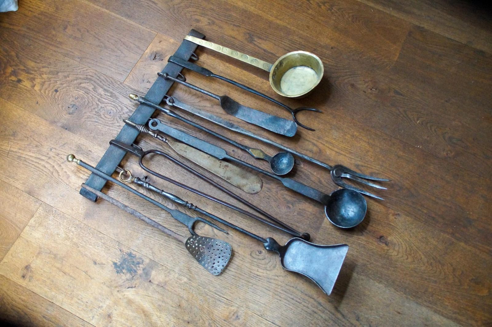 photo furniture Antique Dutch Fireplace Tools Or Fire Tools, 18th/19th Century