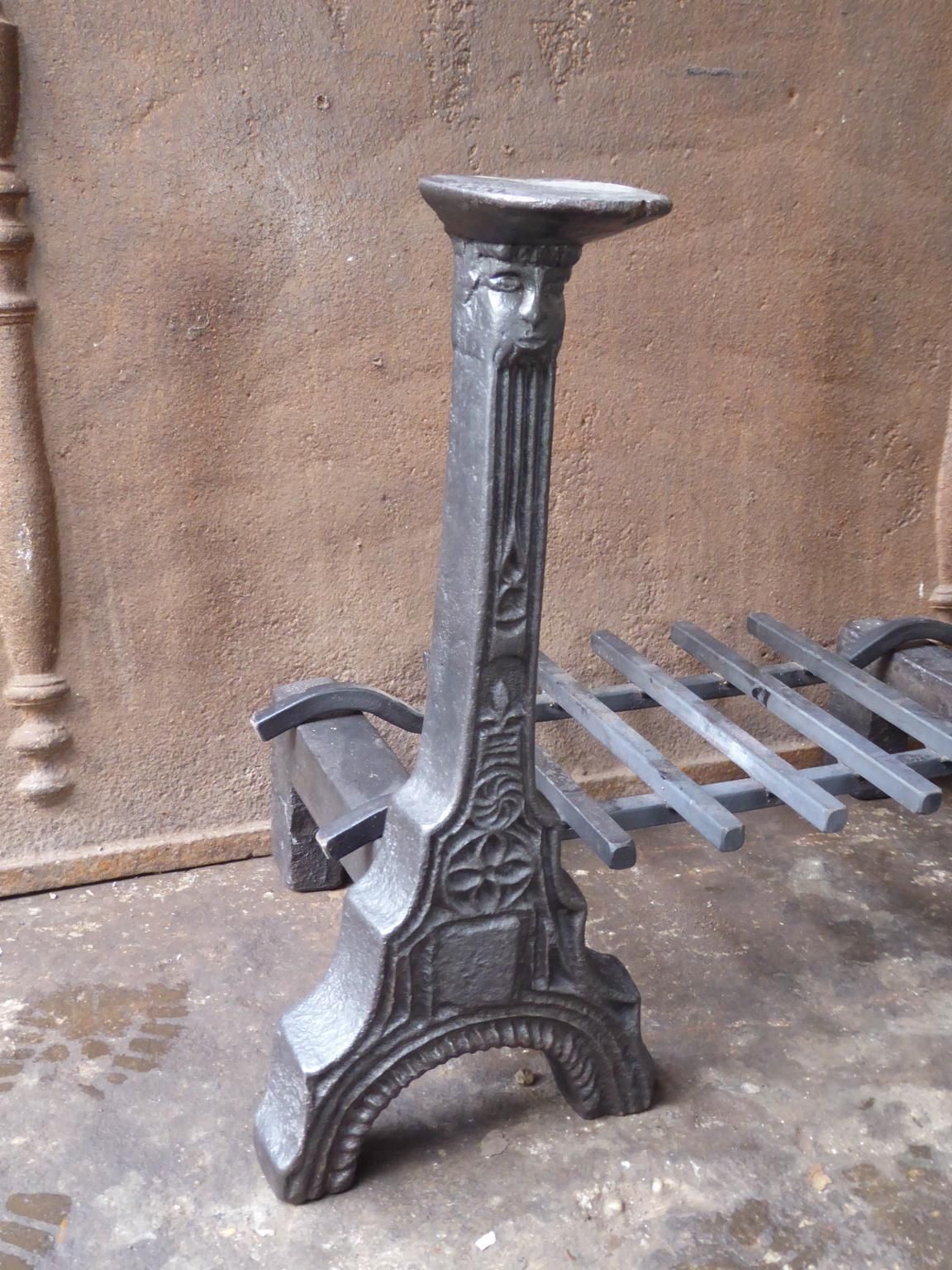 photo furniture French Gothic Fireplace Grate Or Fire Basket, 15th Century