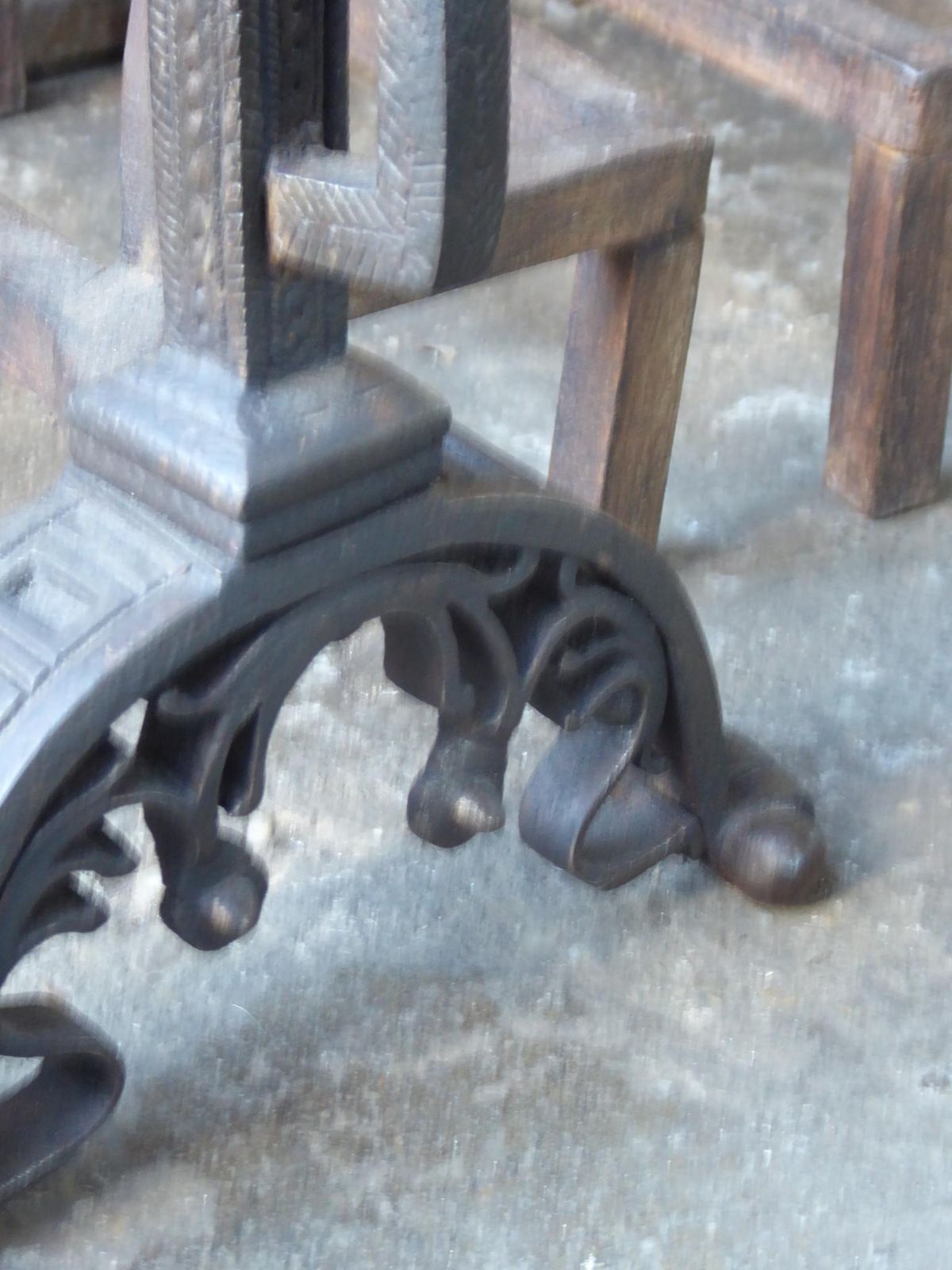 photo for sale Antique French Neoclassical Fireplace Grate, Fire Grate, 18th 19th Century