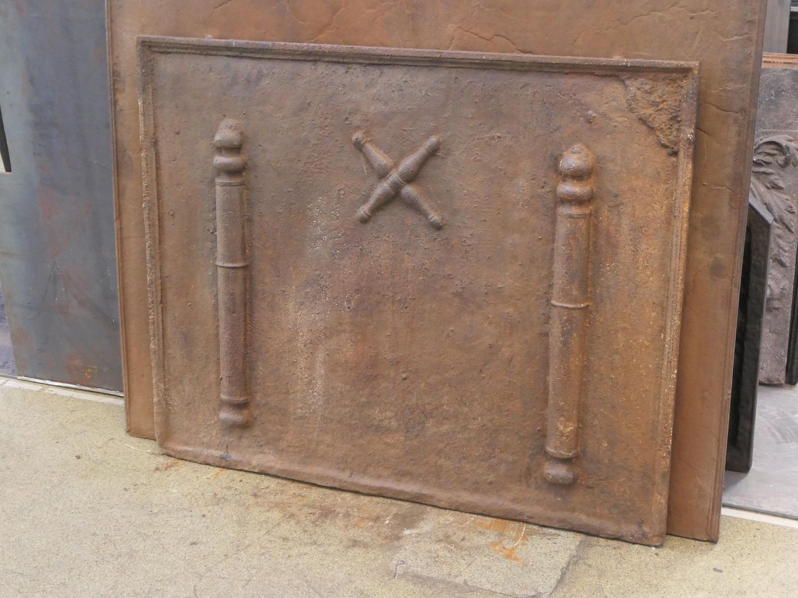 Louis XIV 'Saint Andrew's Cross' Fireback / Backsplash, 17th   18th Century photo 1686.0
