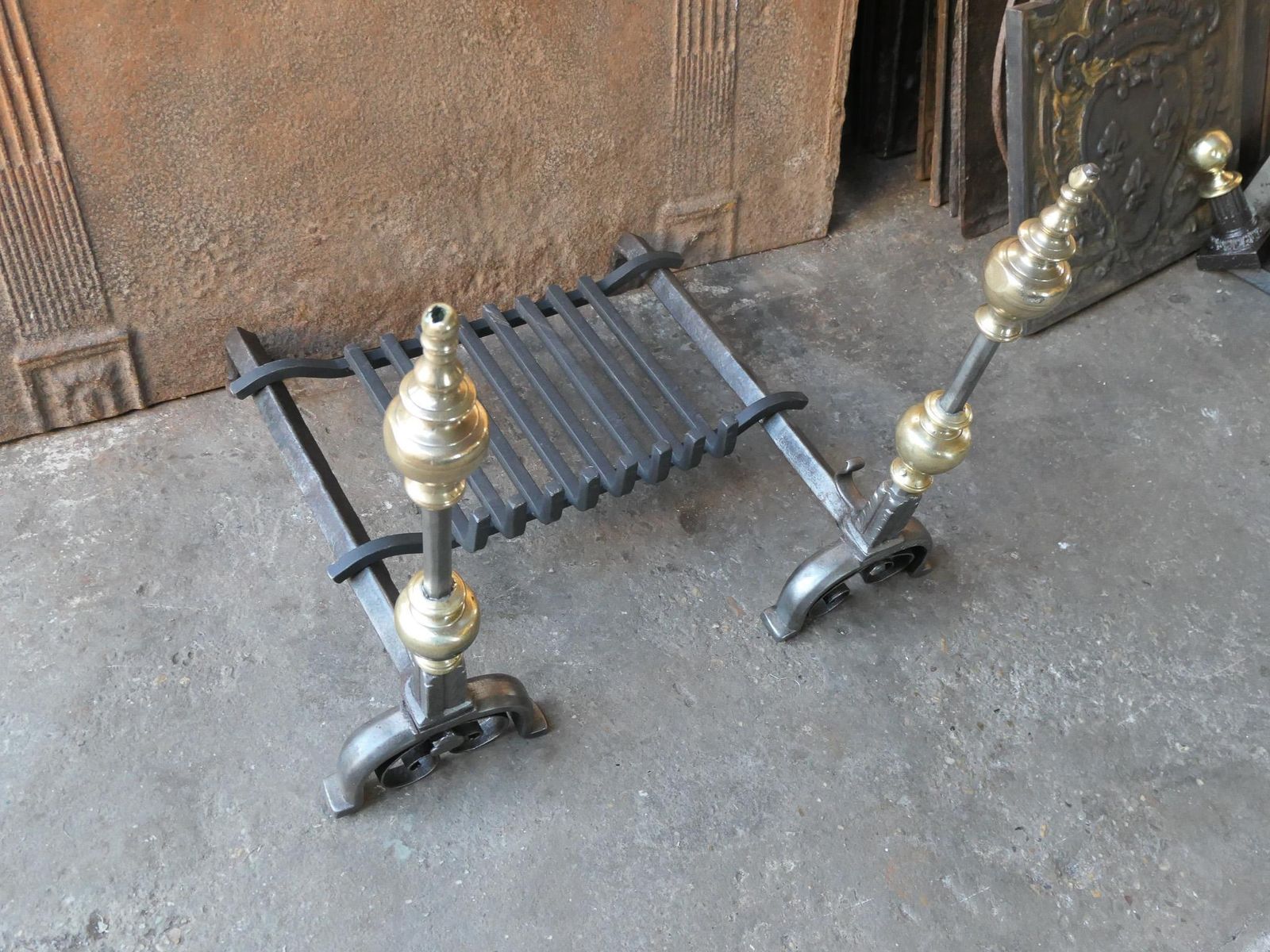 photo for sale 18th Century French Louis XV Fireplace Log Grate