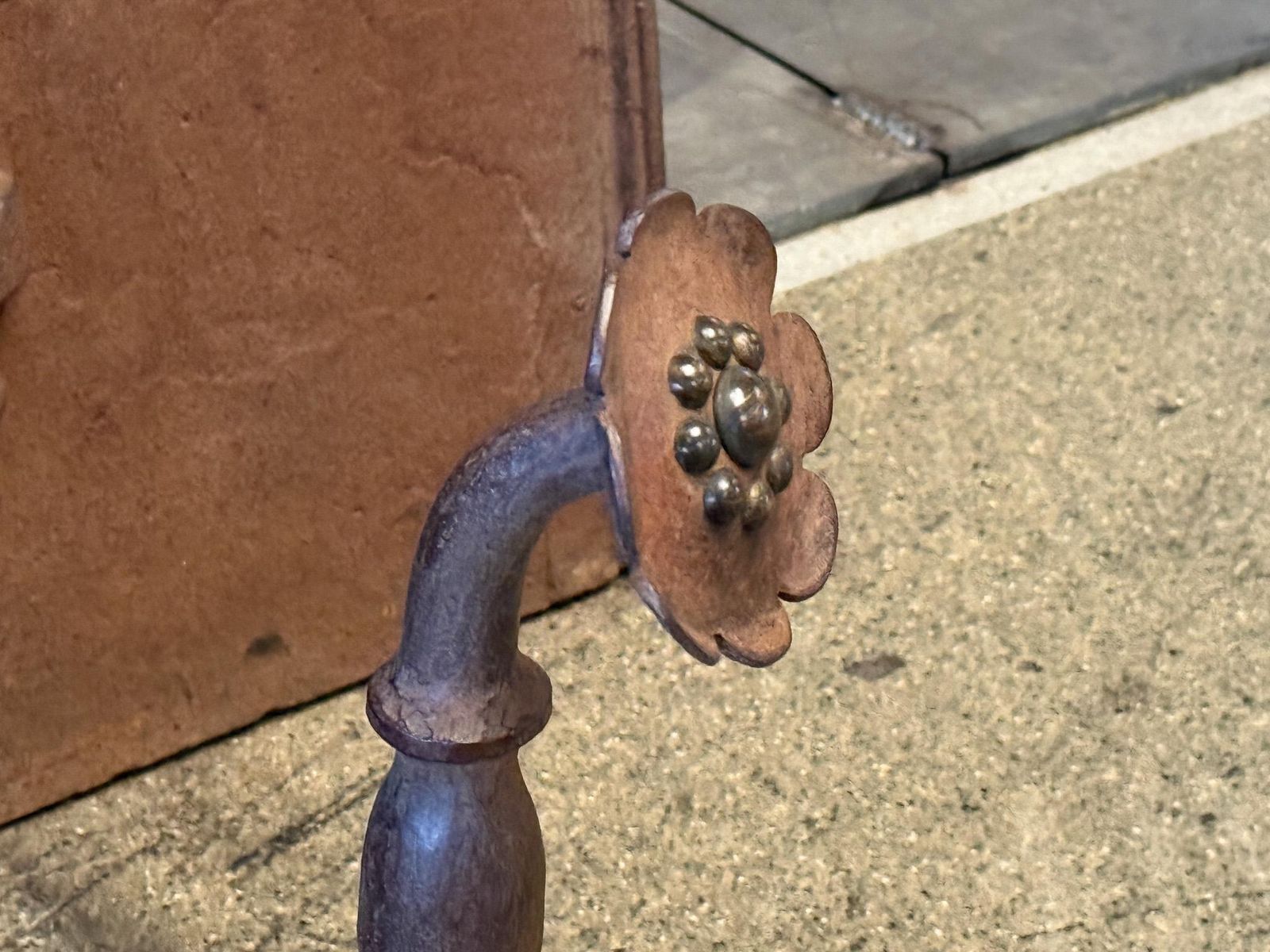 2346.0 Art Nouveau Period 'Ringlever' Fireplace Log Grate, Early 20th Century photo