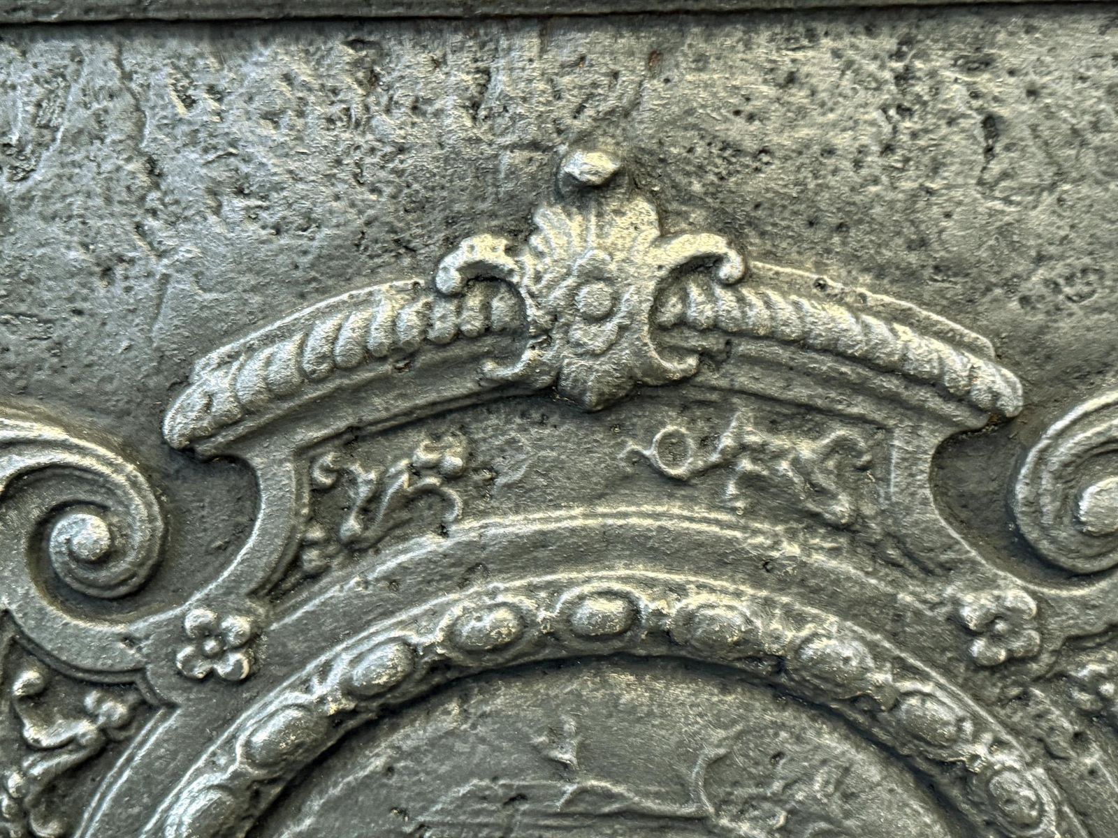 French Neoclassical Period Fireback / Backsplash, Late 18th   Early 19 Century photo 2282.0