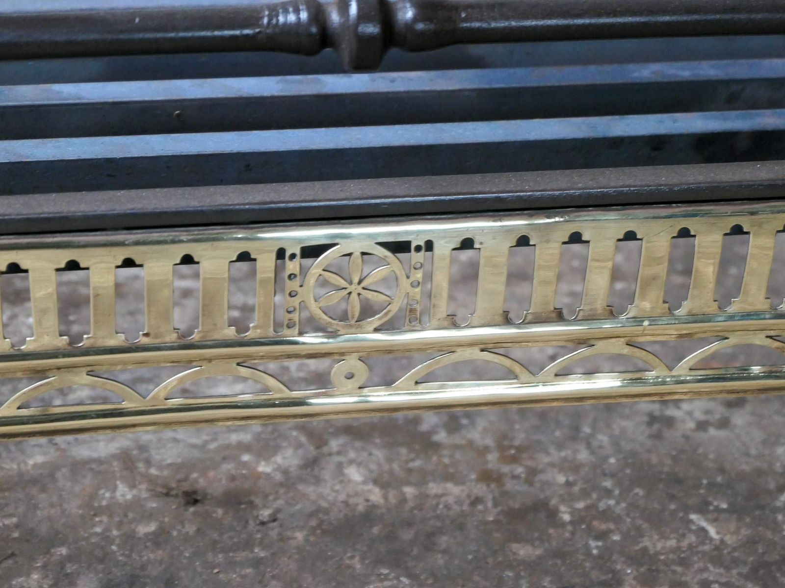 photo for sale Unique 18th Century Dutch Georgian Fireplace Grate Or Fire Grate