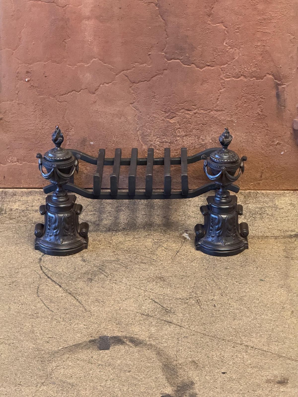 19th Century French Napoleon III Period Fireplace Grate Or Fire Basket photo furniture