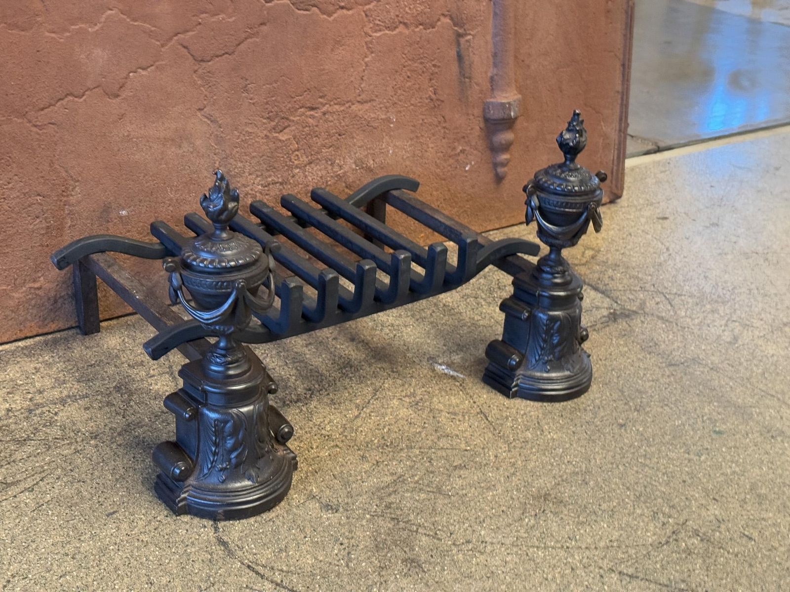 19th Century French Napoleon III Period Fireplace Grate Or Fire Basket photo for sale