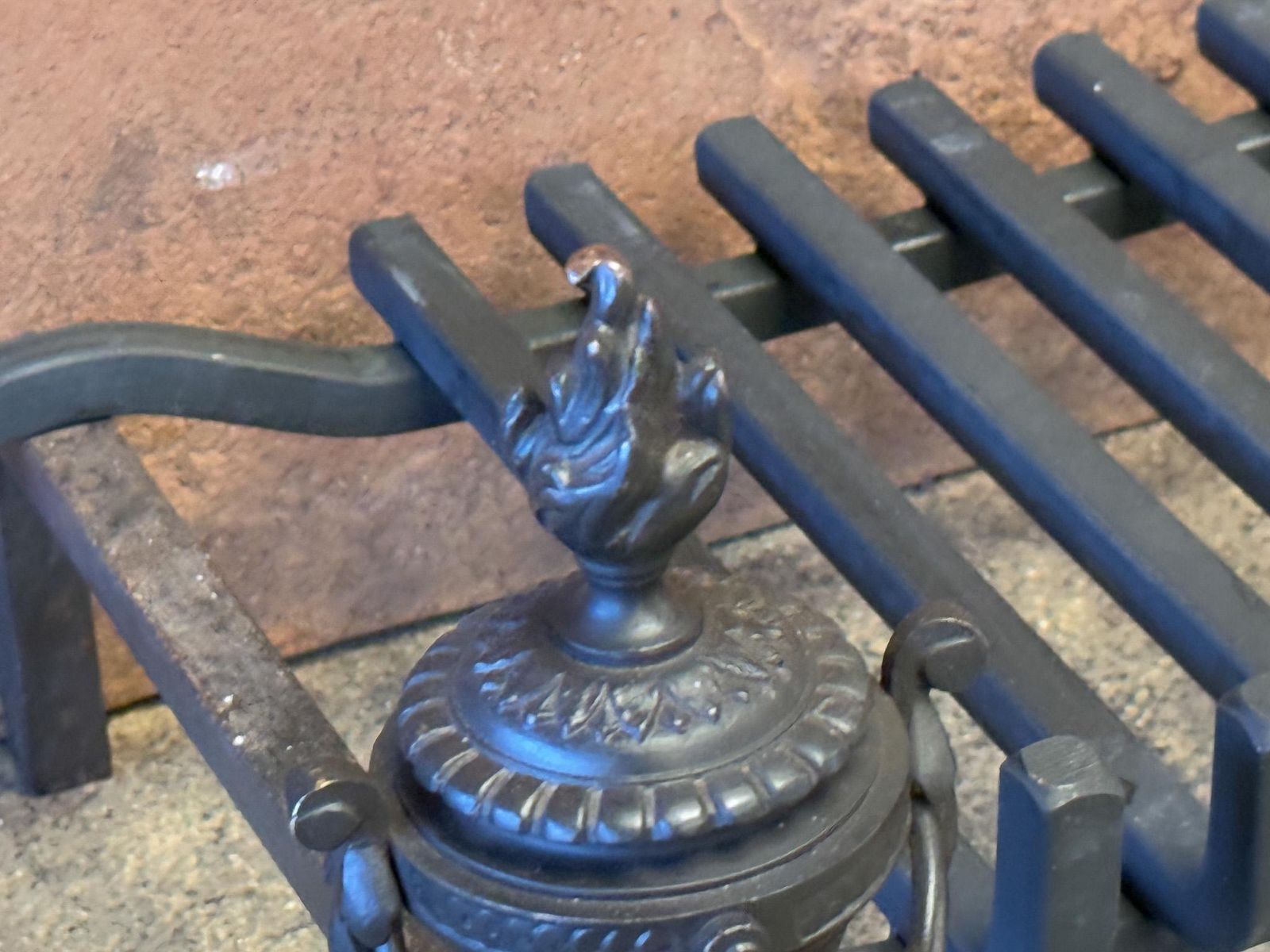photo furniture 19th Century French Napoleon III Period Fireplace Grate Or Fire Basket
