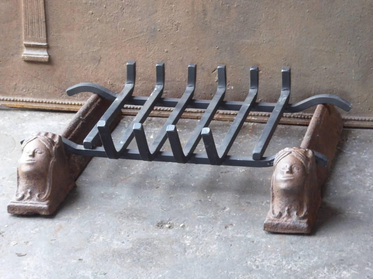 18th Century French Andirons Or Firedogs photo vintage