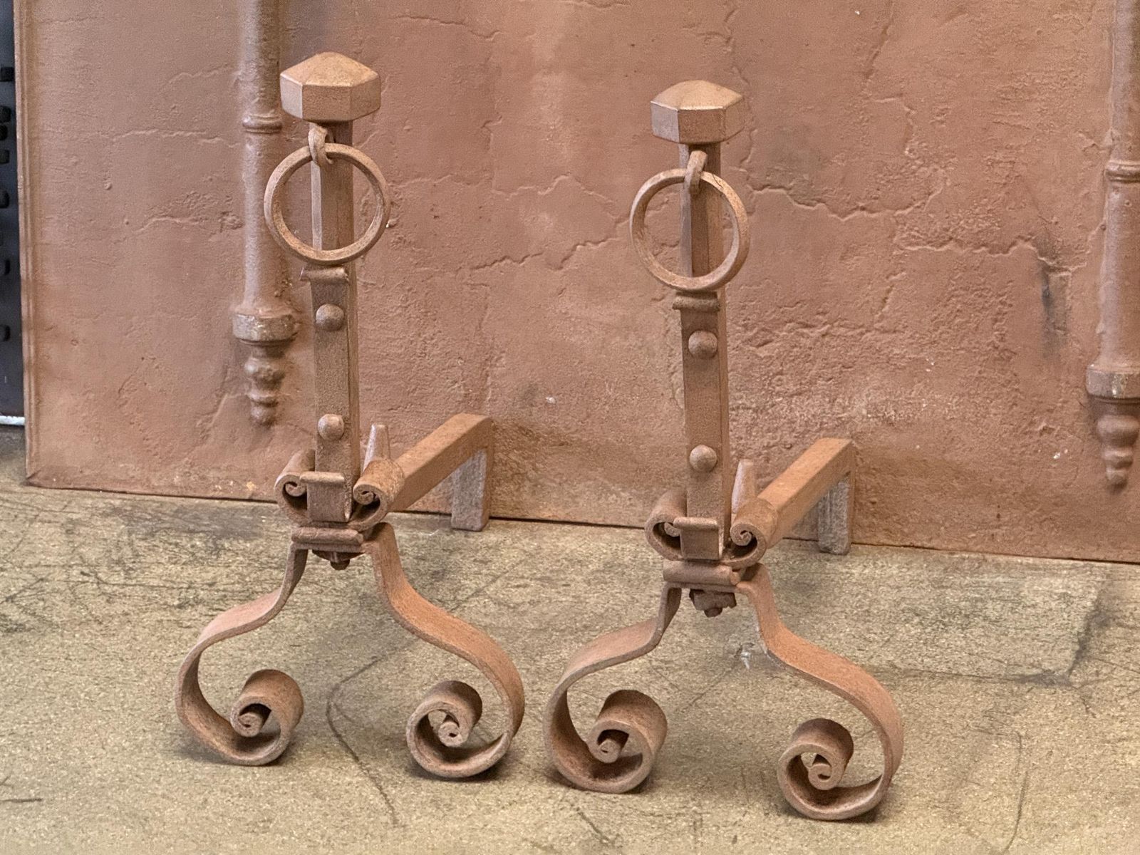 Early 19th Century French Firedogs Or Andirons photo Home Fixtures