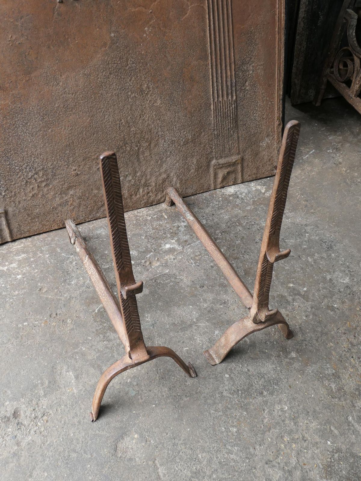 17th Century Louis XIII Andirons, Firedogs photo vinterior