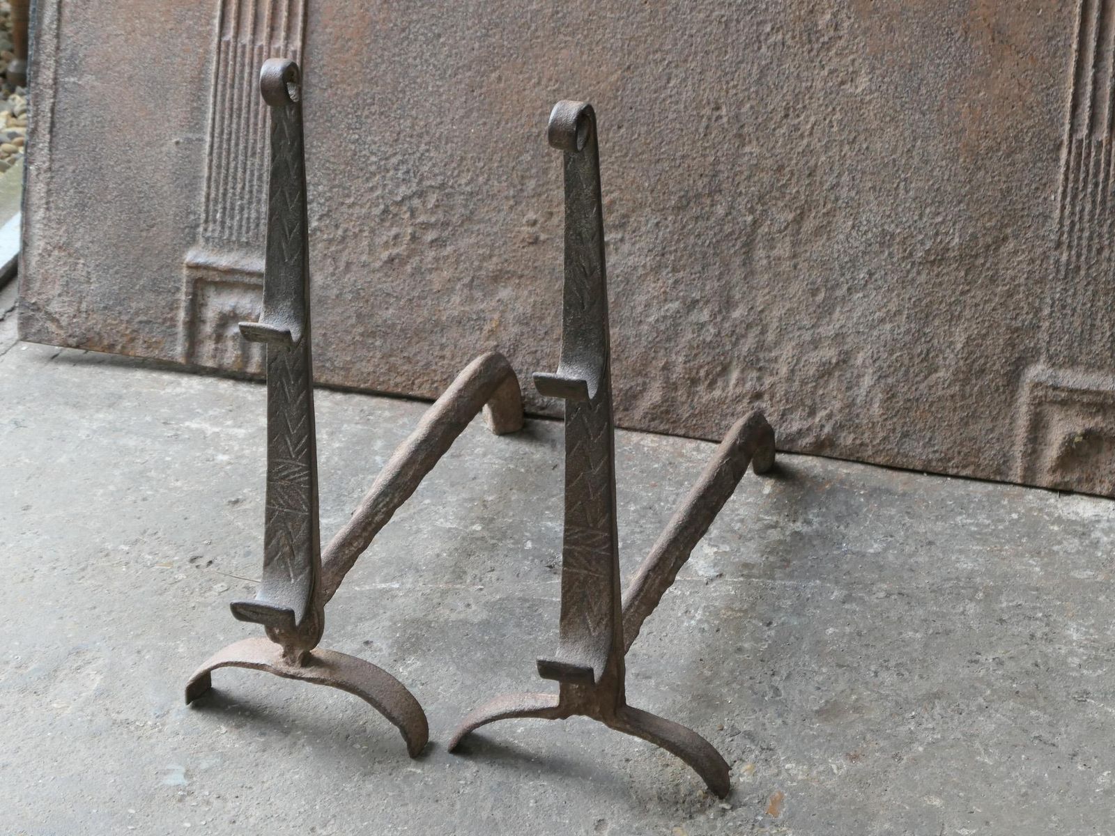 17th Century Louis XIII Andirons, Firedogs, Landiers photo buy