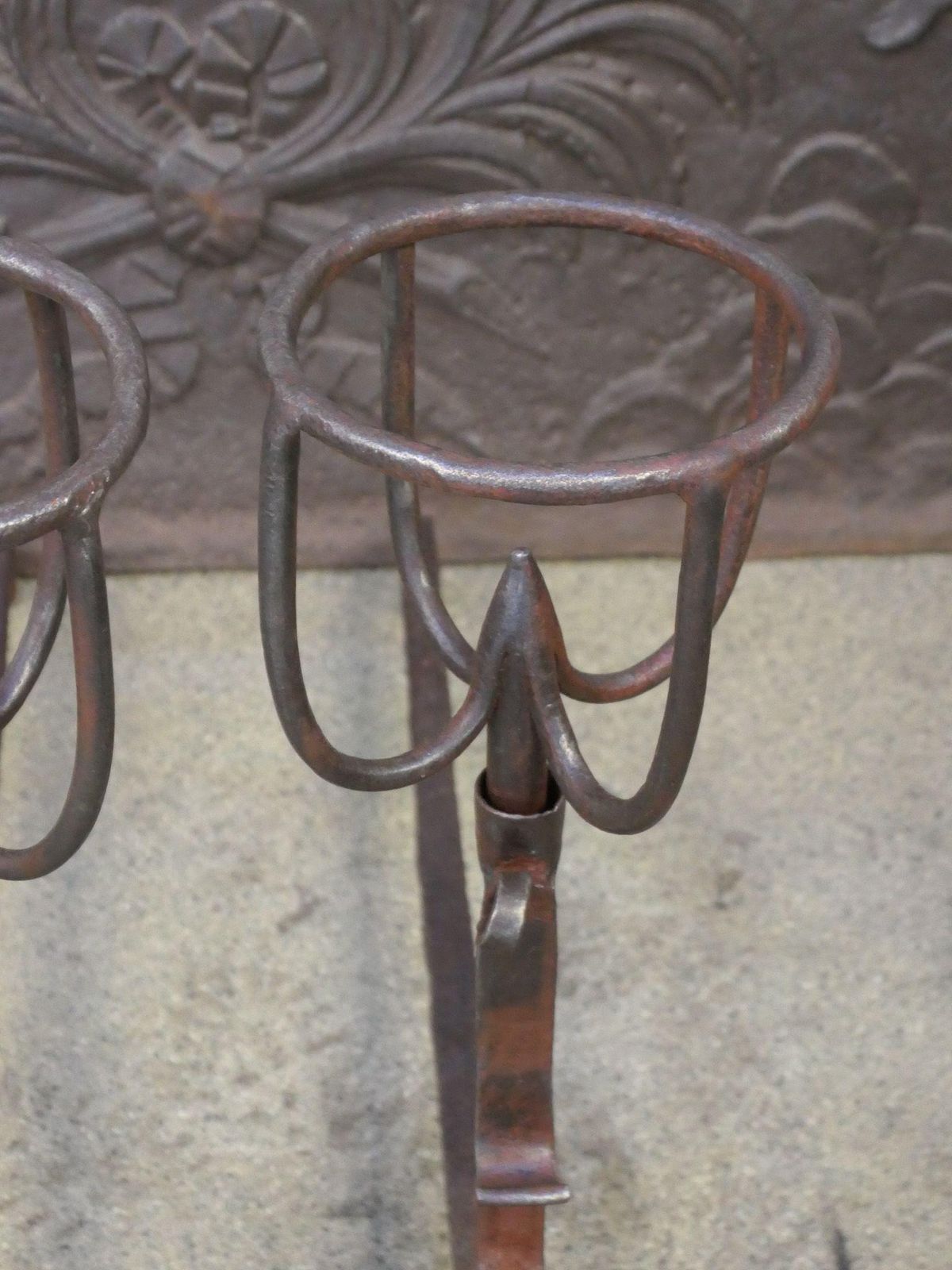 18th Century French Louis XV Period Andirons Or Firedogs photo 491.0