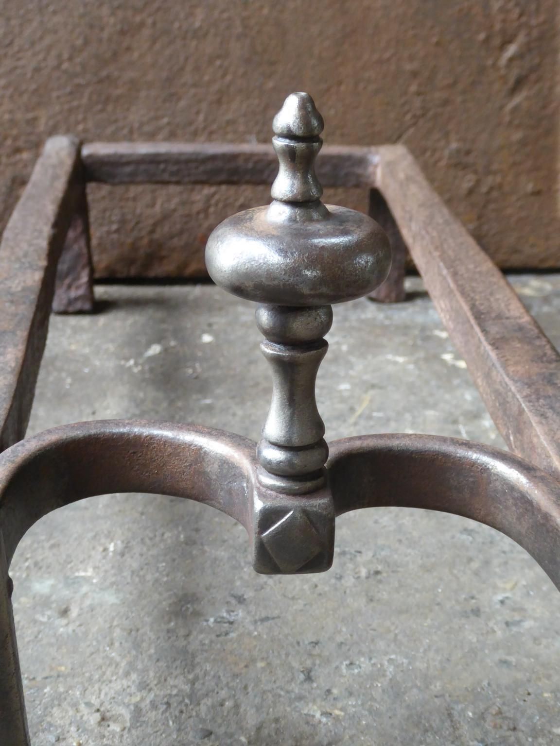 Home Fixtures 18th 19th Century French Neoclassical Period Andirons Or Firedogs photo