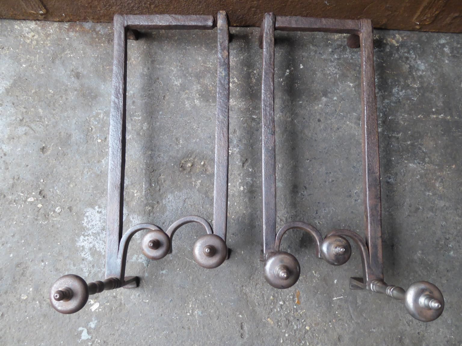 photo buy 18th 19th Century French Neoclassical Period Andirons Or Firedogs