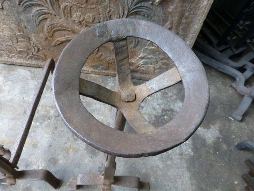 Large 18th Century French 'Marriage' Andirons, Firedogs photo vinterior