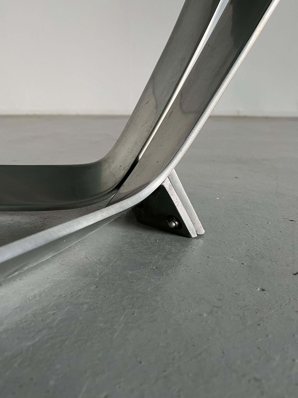 Modernist Aluminium Glass Vintage Coffee Table By Knut Hesterberg, 1970s Germany photo buy