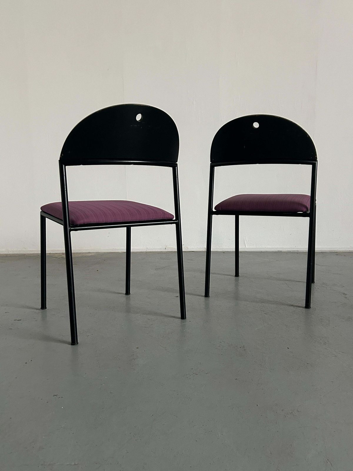 Pair Of Postmodern 'Thesis' Visitor Dining Chairs By Wiesner Hager, 90s Austria photo buy