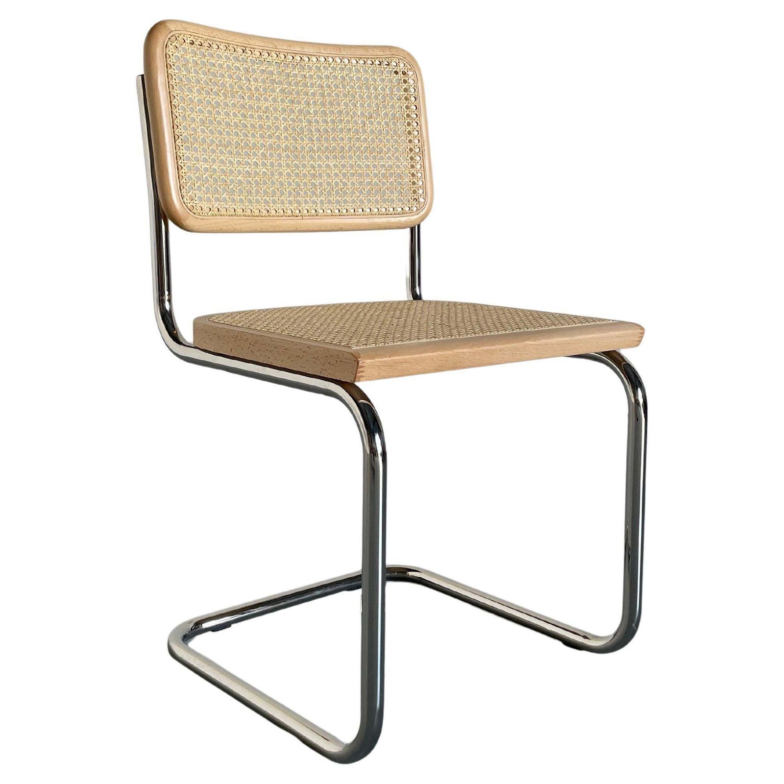Cesca Mid Century Cantilever Chair, Marcel Breuer B32 Design