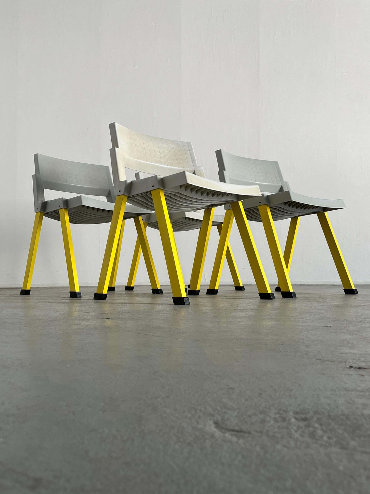 Set Of 4 Postmodern 'City' Chairs By Paolo Orlandini And Roberto Lucci For Lamm photo for sale
