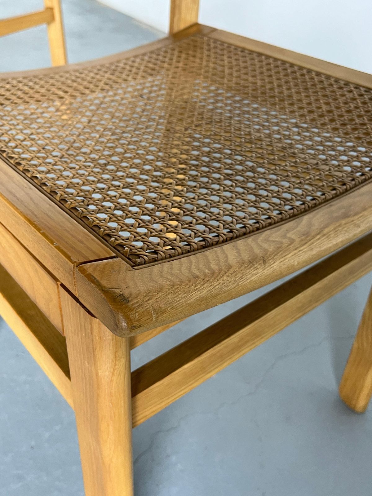 photo vinterior Set Of 4 Mid Century Modern Constructivist Wooden Dining Chairs In Beech, 1960s