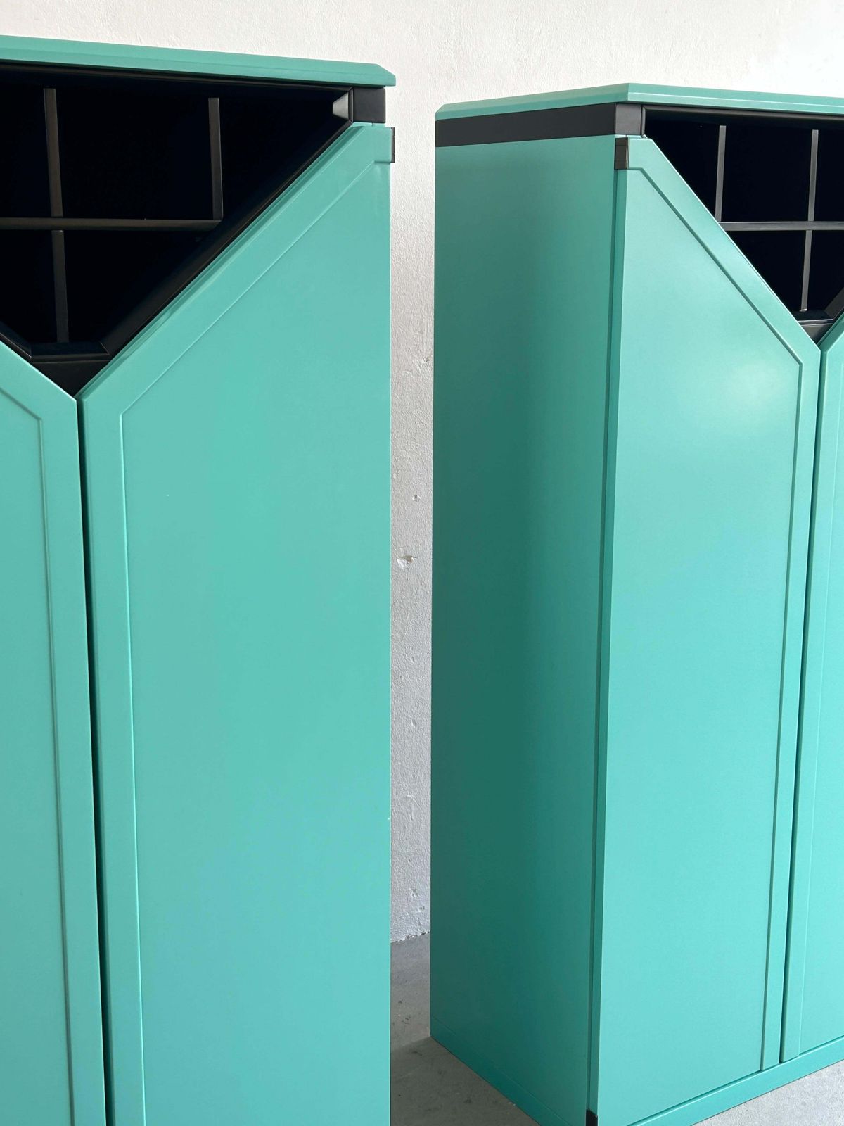 Pair Of Postmodern Memphis Style Bar Cabinets By Kapo Möbelwerkstätte, 1980s photo 3626.0