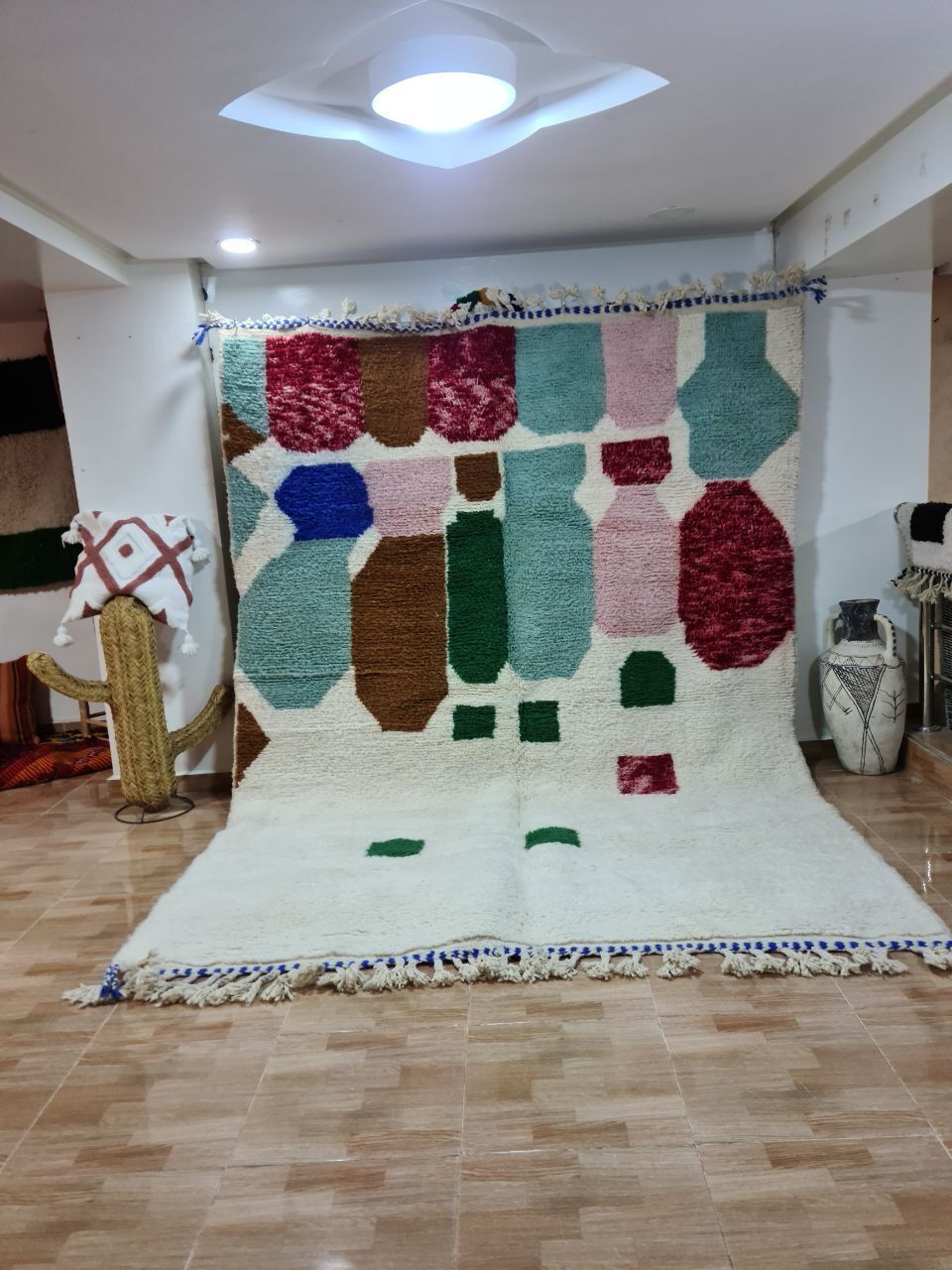 Authentic Handmade Beni Ourain Rug – Luxurious Berber Elegance 300x200 Cm photo for sale