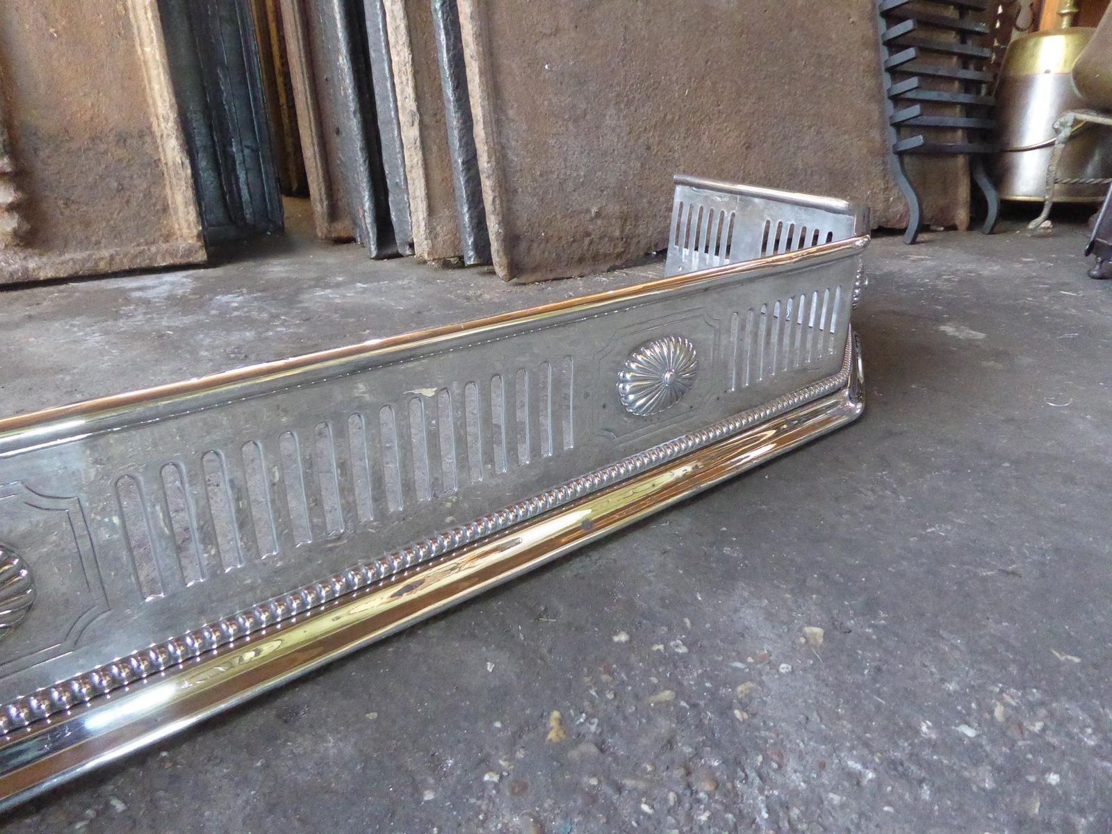 19th Century English Georgian Fireplace Fender photo buy