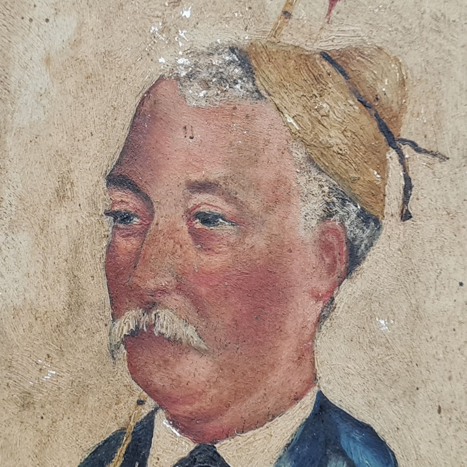 Antique Oil Of Fisherman C1890 Free Delivery Uk photo furniture