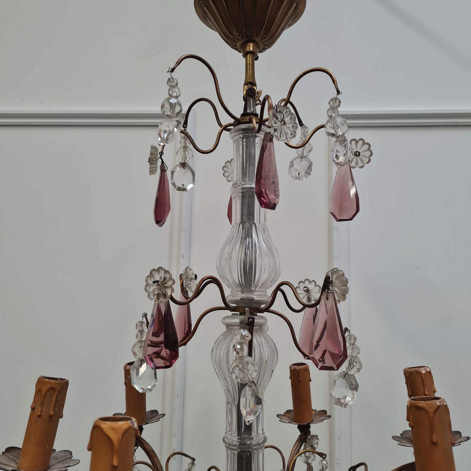 Pretty French Chandelier C1920 Free Delivery Eng/Wales photo 695.0