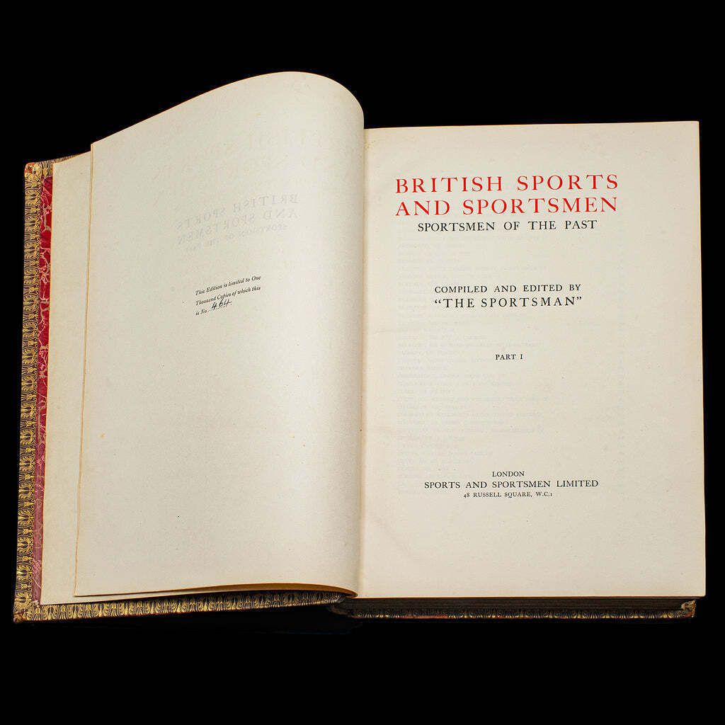 2 Vols Antique Book, British Sports And Sportsmen, English, Sporting Reference photo for sale
