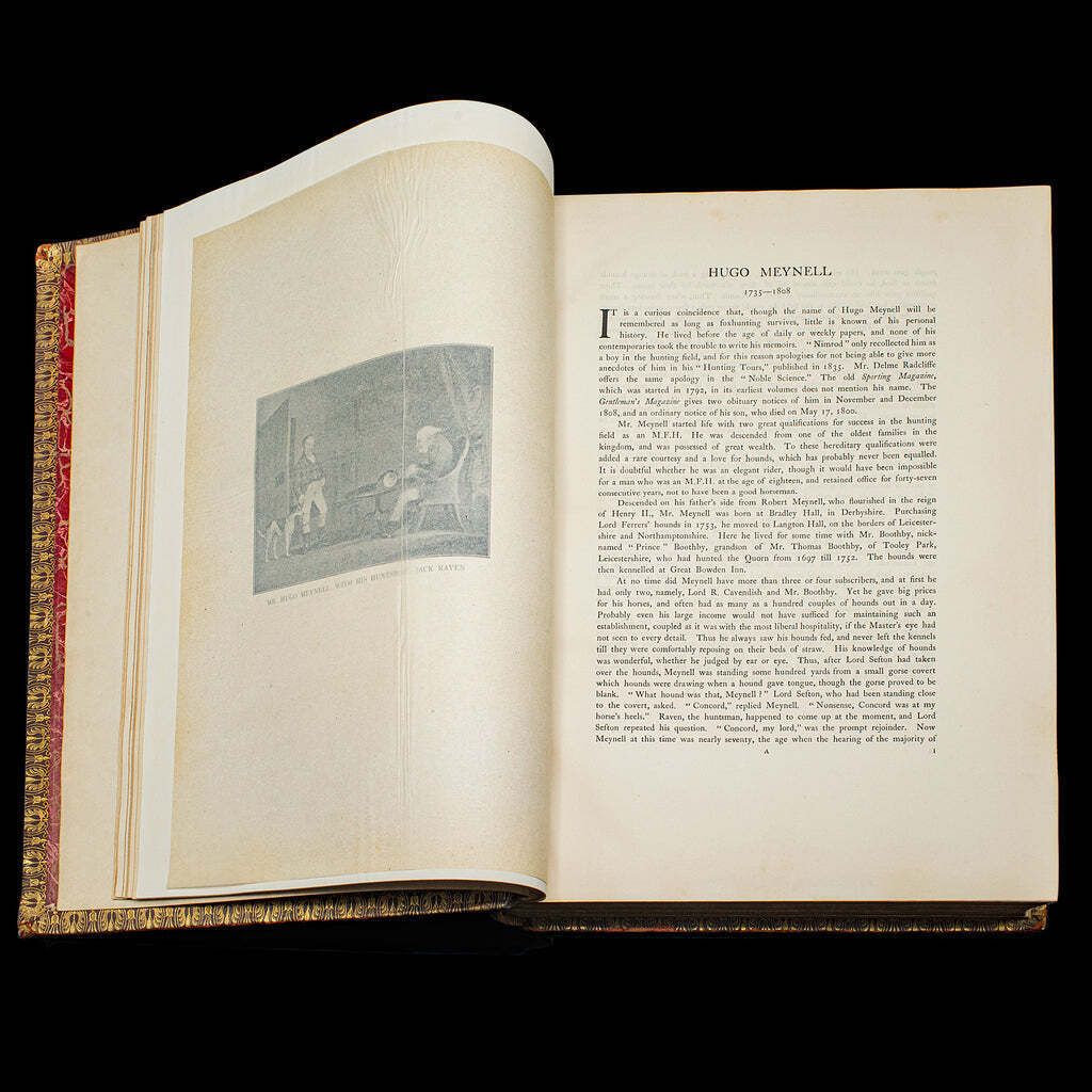 2 Vols Antique Book, British Sports And Sportsmen, English, Sporting Reference photo Home Decor