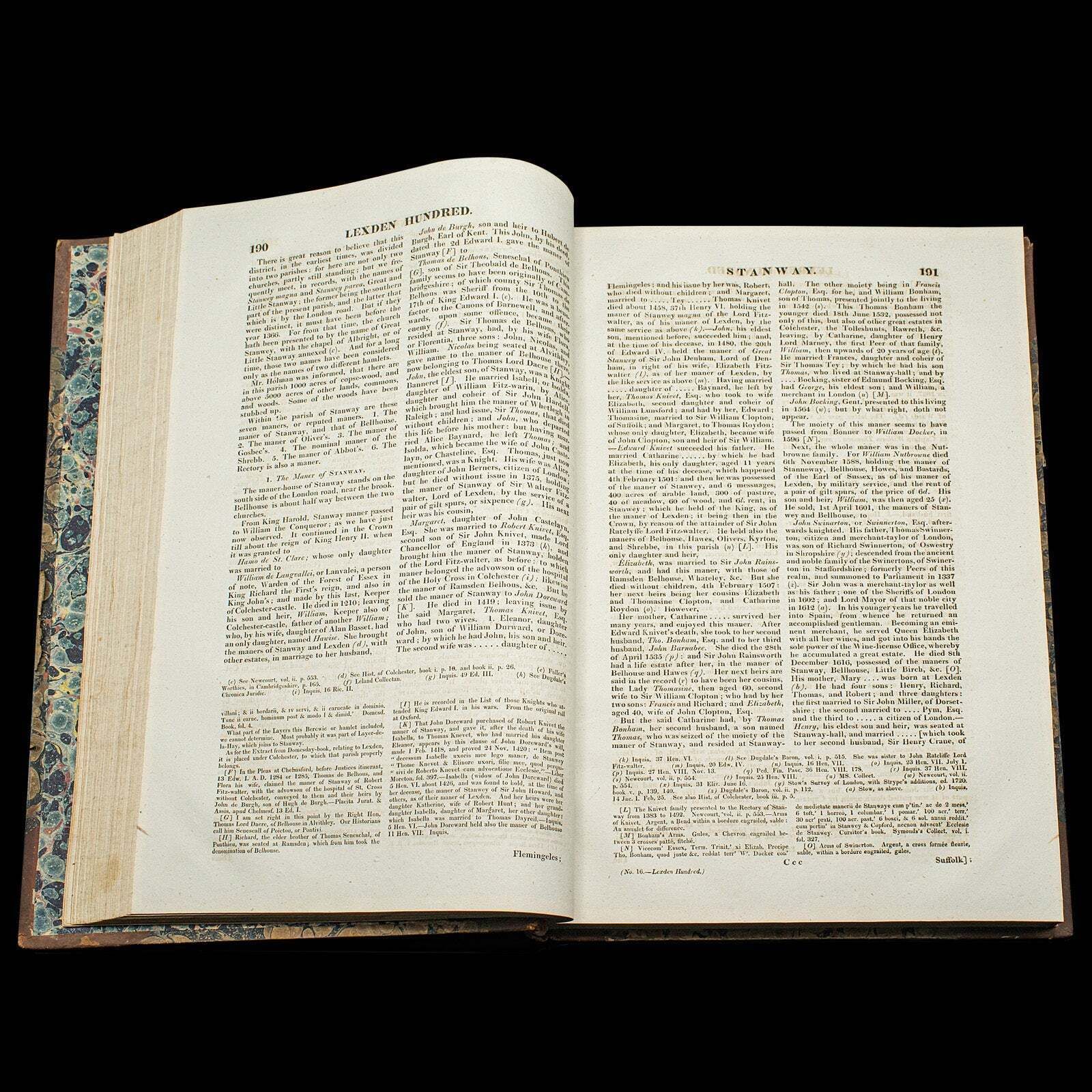 photo for sale 2 Vols Antique Book, Morant's History Of Essex, English, County Reference, 1816
