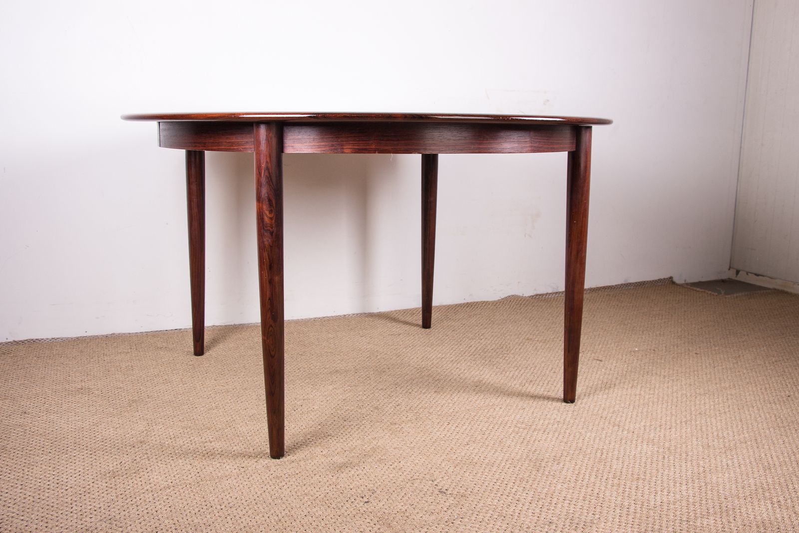 photo buy Danish Extendable Dining Table In Rosewood Model 55 By Arne Vodder For Sibast 1958.