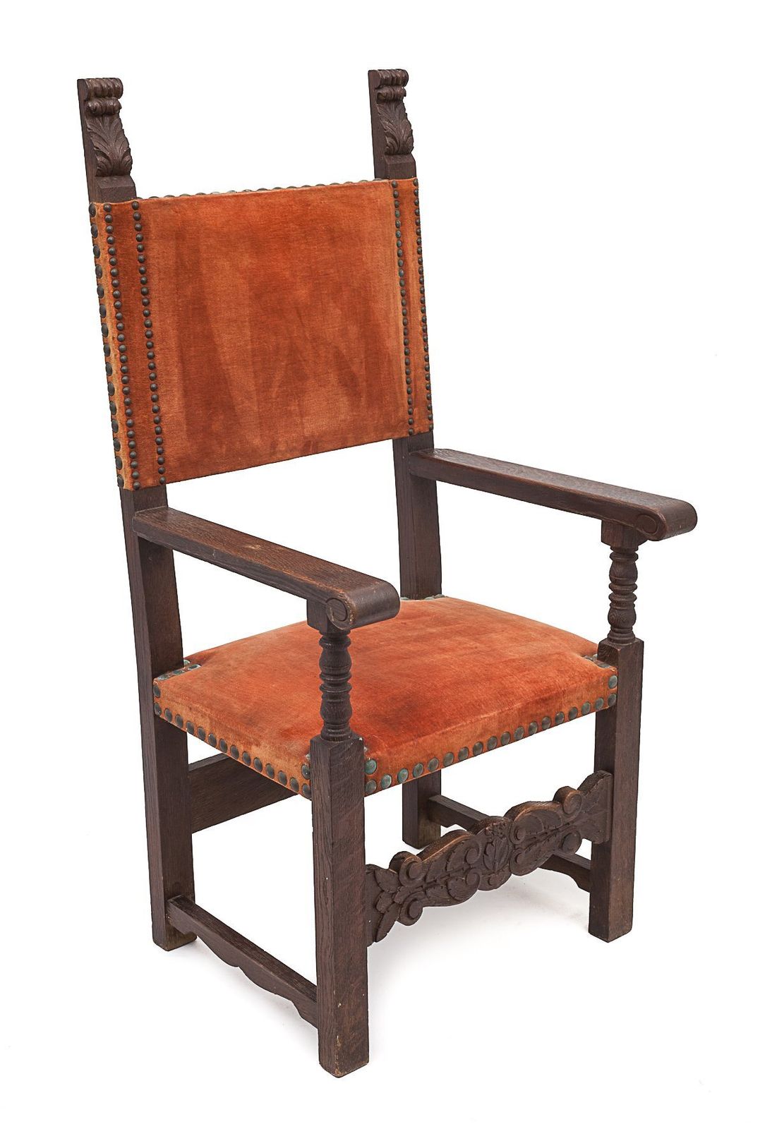 Ceremonial Armchair In Palm Wood, 1920