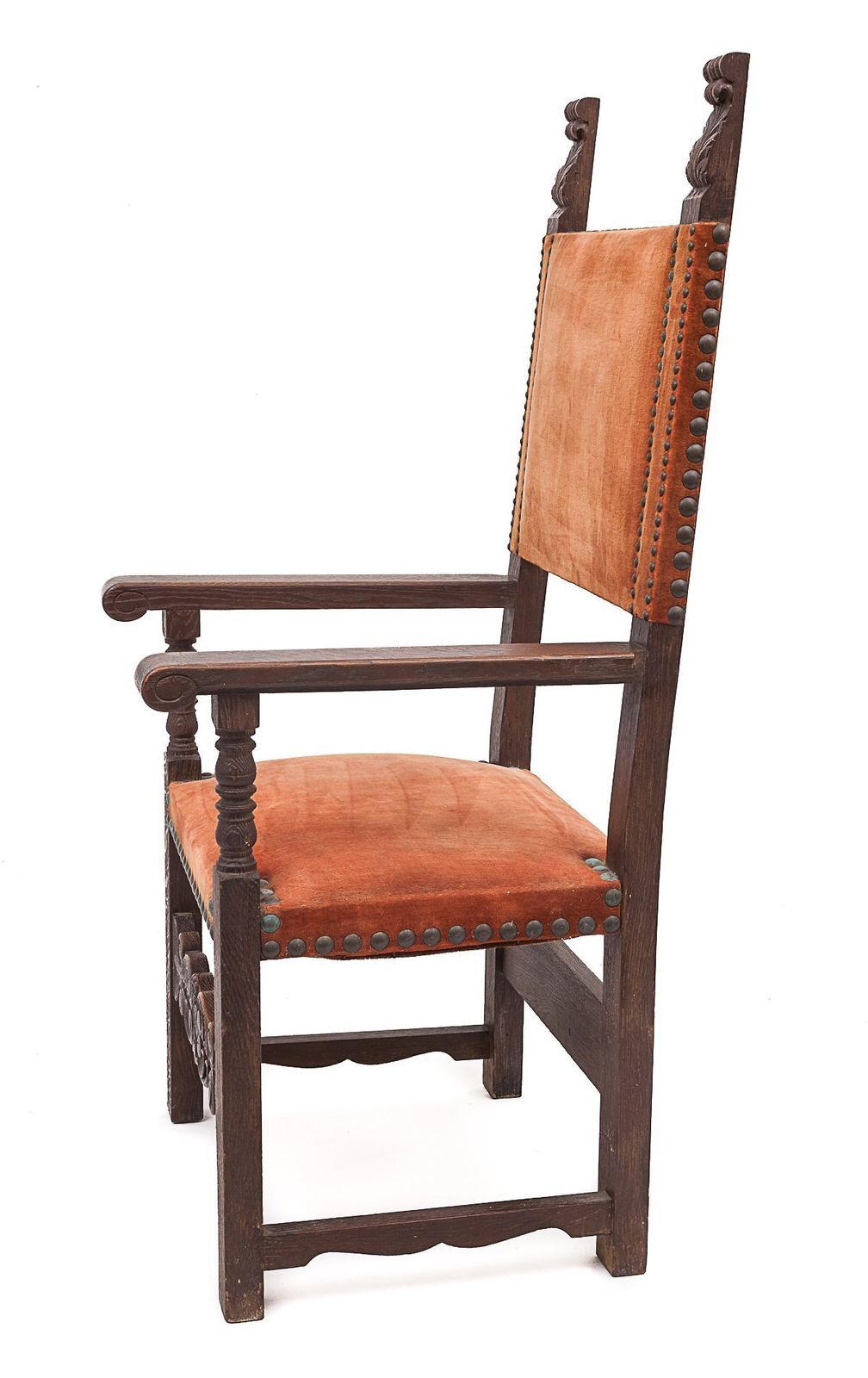 Ceremonial Armchair In Palm Wood, 1920 photo vinterior