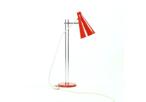 photo for sale Red Midcentury Table Lamp By Josef Hurka For Lidokov, Czechoslovakia 1960s