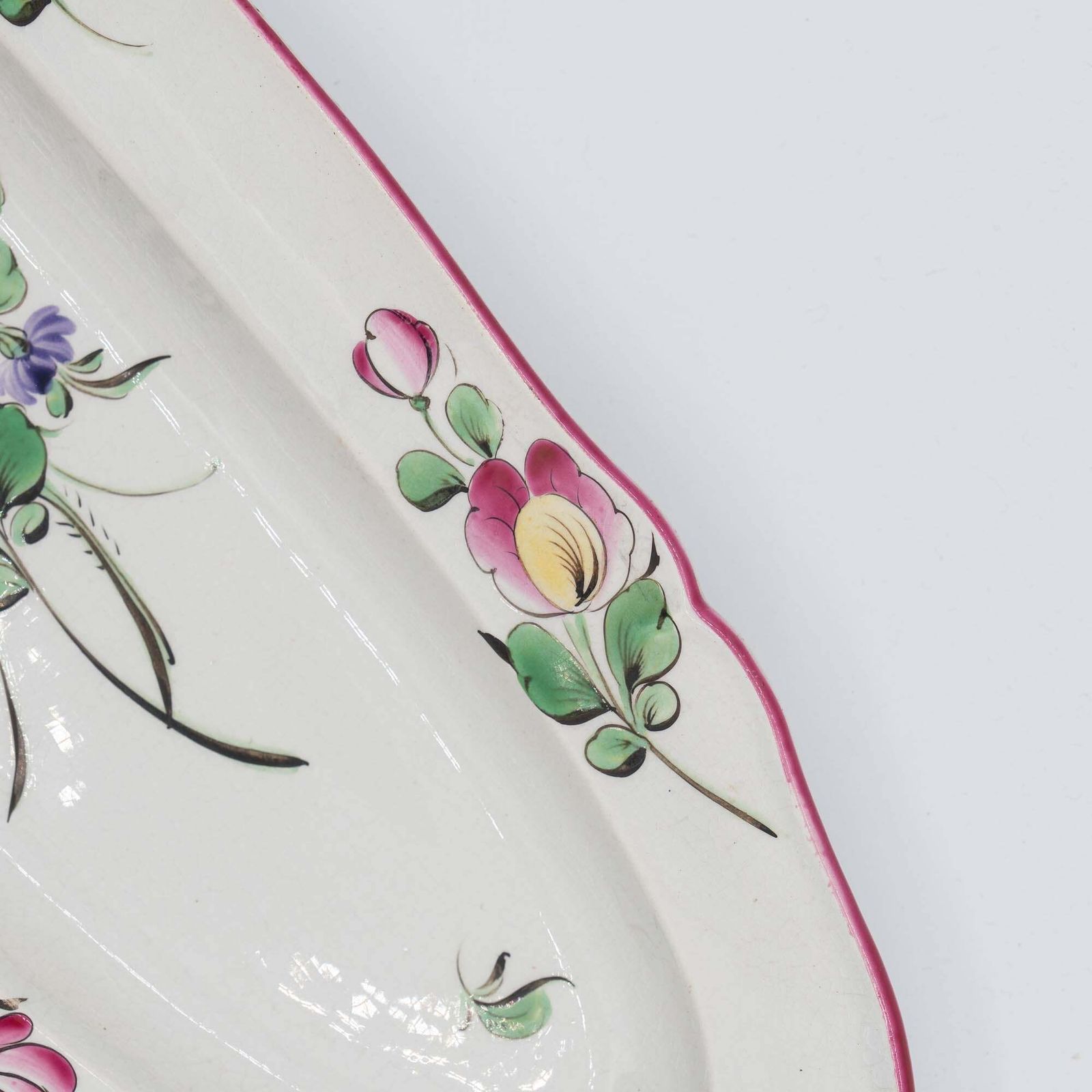 Antique Long Oval French Platter   Luneville   Early 20th Century photo 100.0