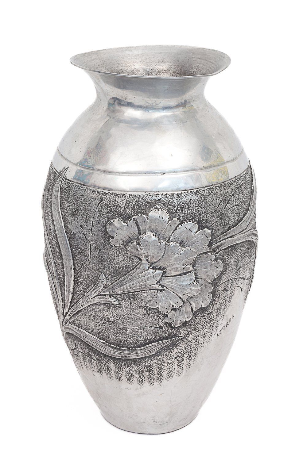 Art Nouveau Pewter Vase, 1900s