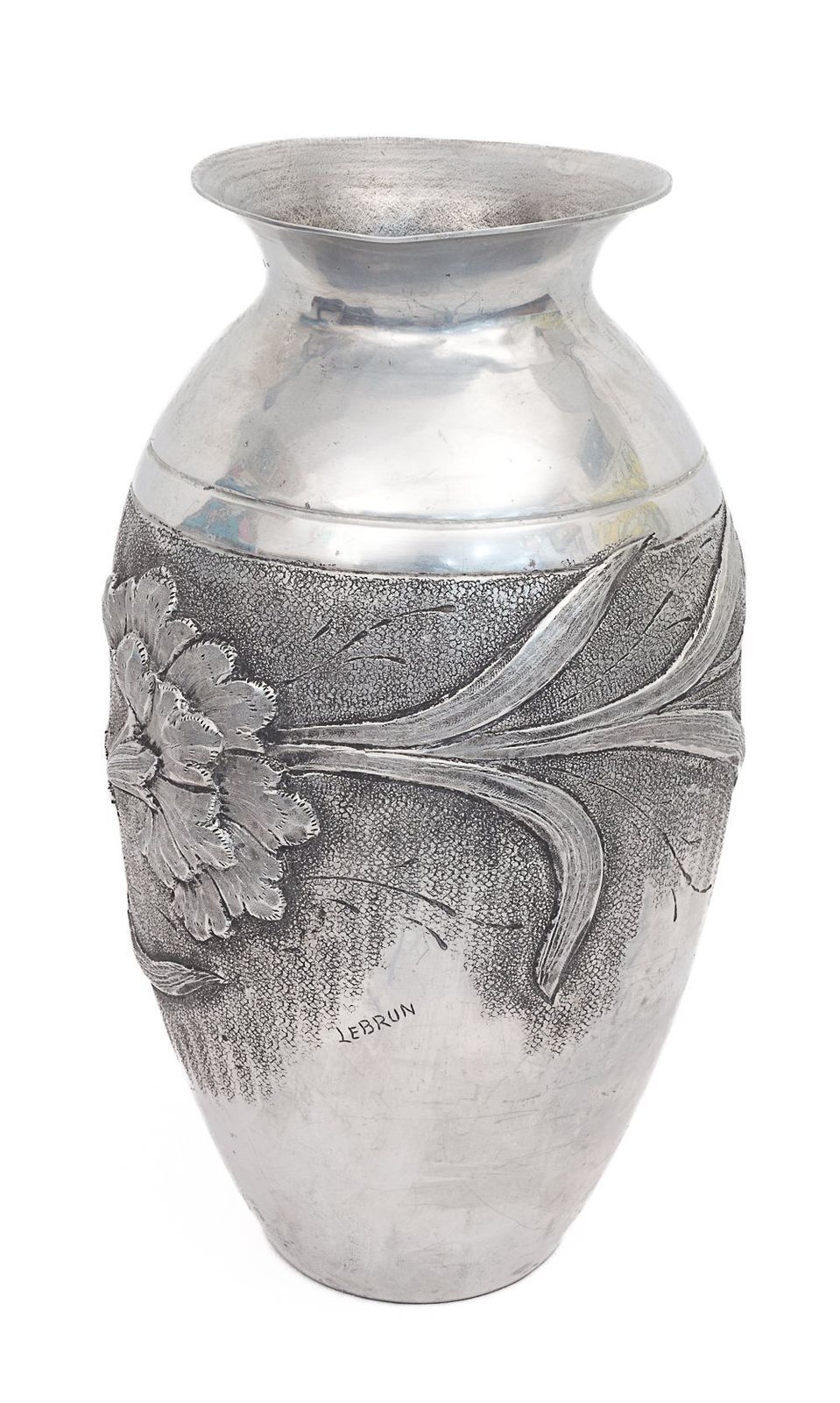 Art Nouveau Pewter Vase, 1900s photo furniture