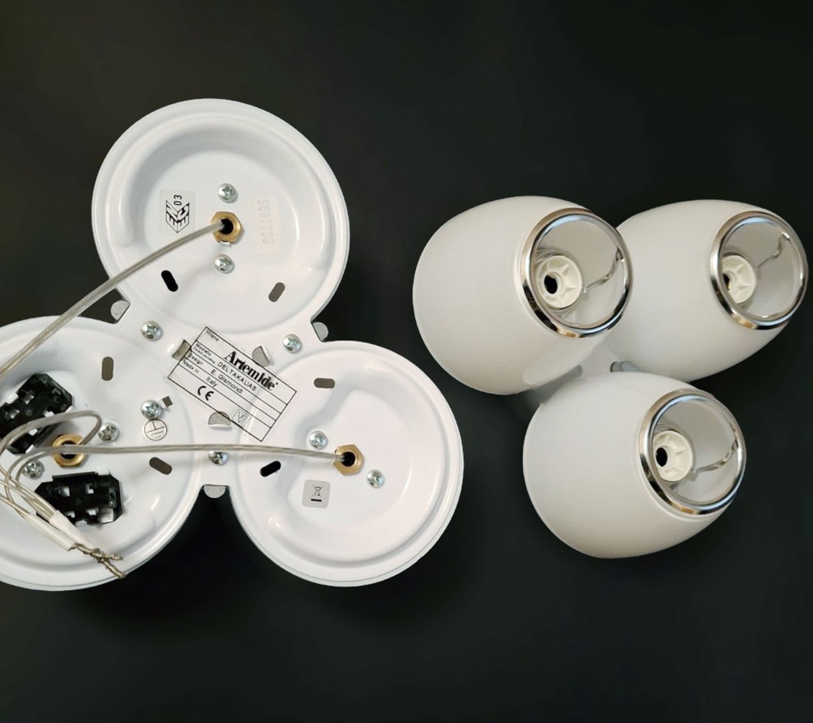 2164.0 Pair Of "Deltakalias" Sconces By Artemide photo