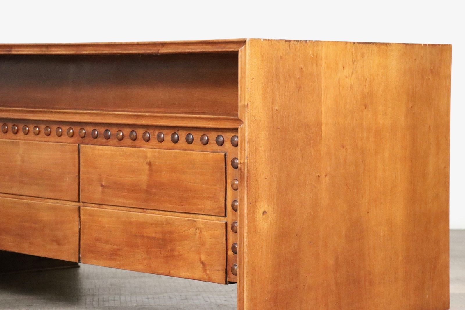 2850.0 Curved Directors Desk In Walnut, Italy 1940s photo